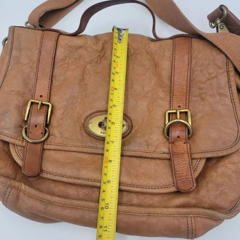 Fossil Beautiful Leather Vintage‎ Reissue Messenger Crossbody Satchel Bag ZB4617